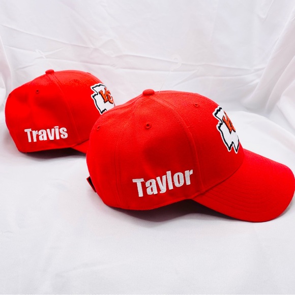 KC Chiefs NFL Hats Kansas City Football Taylor & Travis Embroidered '47 Lot Of 2 - Picture 2 of 11